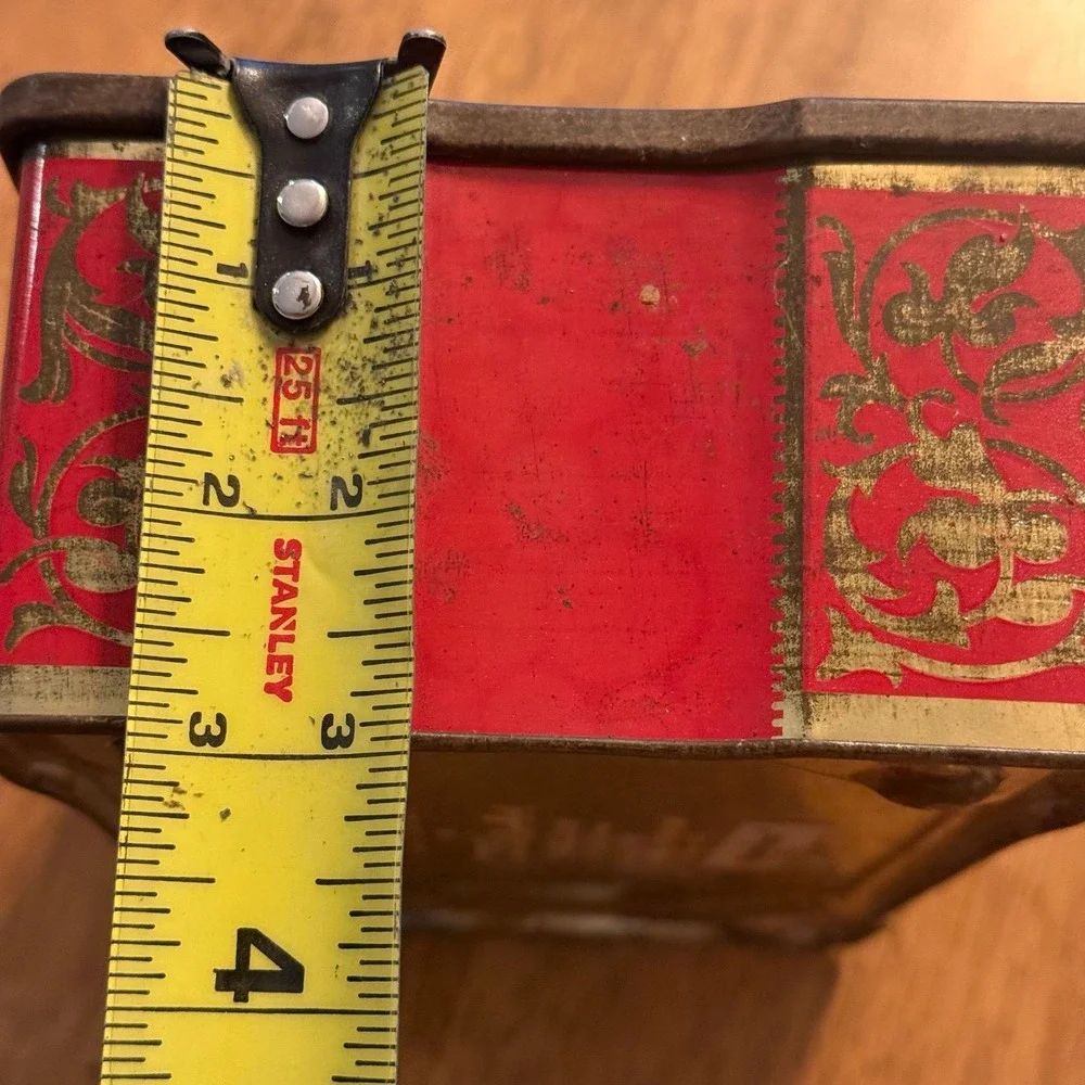 Vintage A.S. Wilkin Cremona Park Red Boy Toffee‎ tin, likely dating 1930's